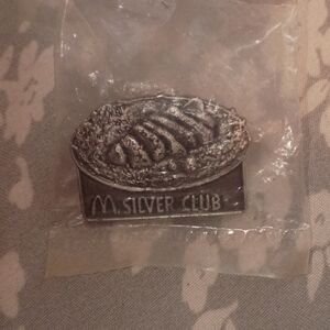 McDonald's Silver Club Pewter-Tone Membership Pin